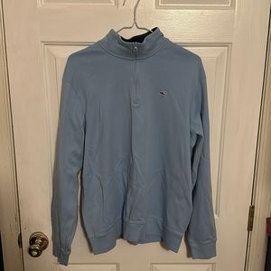 Vineyard Vines Light Blue Quarter Zip. Size Medium.